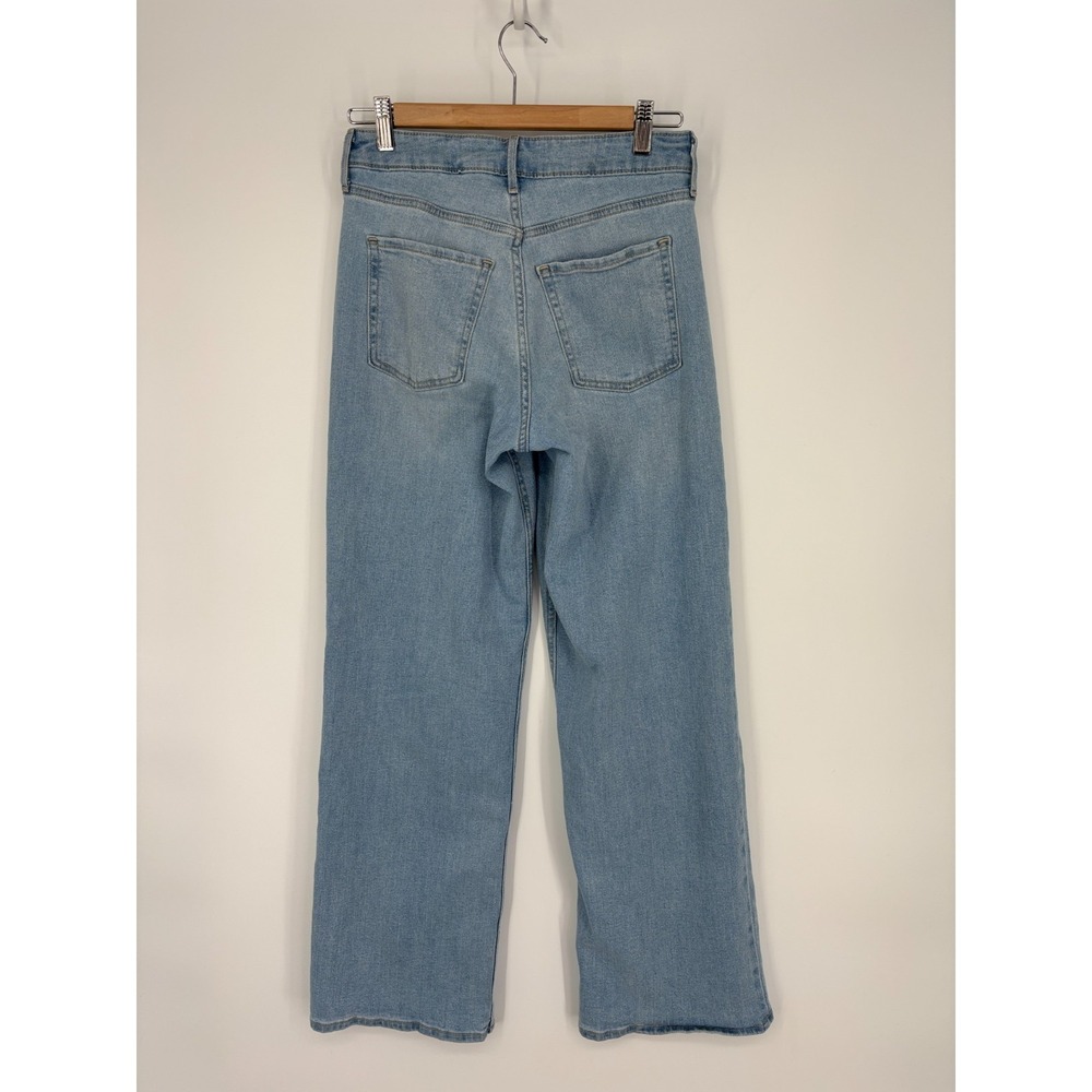 Old Navy Wow Wide Leg Jeans High Rise Size 4 Light Wash Boho Baggy Y2K 27x30 - Picture 2 of 6